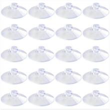 Lot de 20 ventouses transparentes en PVC sans crochets