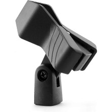 Pied de microphone universel - Pince à ressort premium pour microphone - Noir