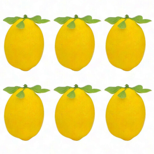 limoni e lime artificiali realistici con foglie