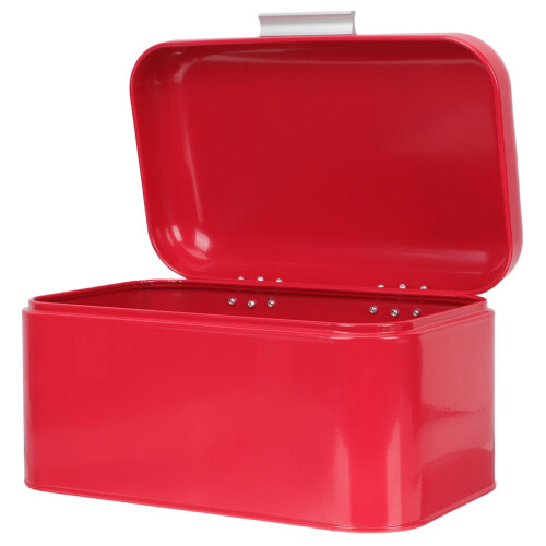 Boîte à pain en fer rouge pour plan de travail 2
