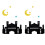 Festival Middle Eastern Door Sticker Glittering Nonwoven-CL 1
