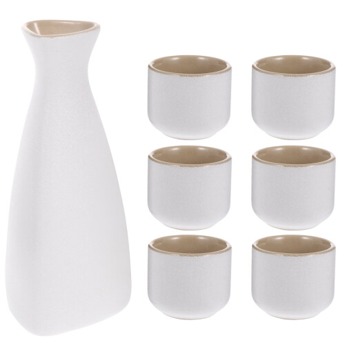 Japanische Keramik-Sakebecher, 4er-Set