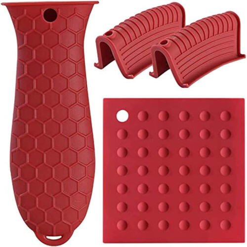 Silikon-Heißgriffhalter-Set, 4-teilig