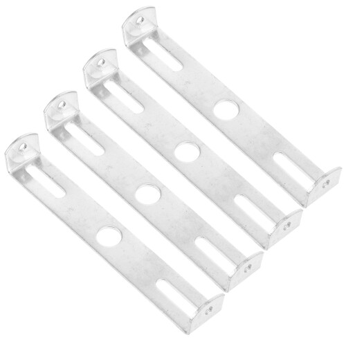 Silberne Eisen-Deckenleuchten-Montagehalterung (4er-Pack)