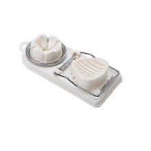 Egg Cutter, Stainless Steel, 2 in 1, Egg Cutter is a small kitchen tool that cuts precisely and cleanly, used compatible with cutting