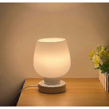 3 fach dimmbare Nachttischlampe – Moderne kleine Tischlampe, geeignet für Zuhause/Büro
