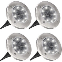 4er Pack Solarstrahler – 8 LEDs, IP65 wasserdicht