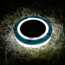2 schwimmende Solar Poolleuchten – wasserdichte LED Sensorleuchten (weißes Licht)