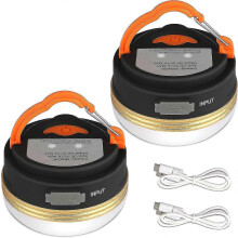 2er Pack USB Campinglampen – 3 Modi + Powerbank