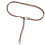 Easy Adjust Knot Closure Waist Girdle Retro PU Leather-Camel 1