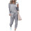 Conjunto de moletom feminino de duas peças: suéter e calça legging 1