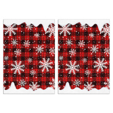 Conjunto de 2 panos de prato natalinos, 45,7 x 66 cm