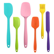 Conjunto de 6 espátulas de silicone resistentes ao calor