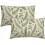 Μαξιλαροθήκες οσφυϊκής χώρας Sage Green Leaf 30x50cm Σετ 2 τεμαχίων 1