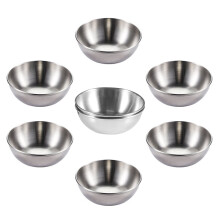 Mini cuencos para salsa de acero inoxidable de 6x4 cm (13 unidades)