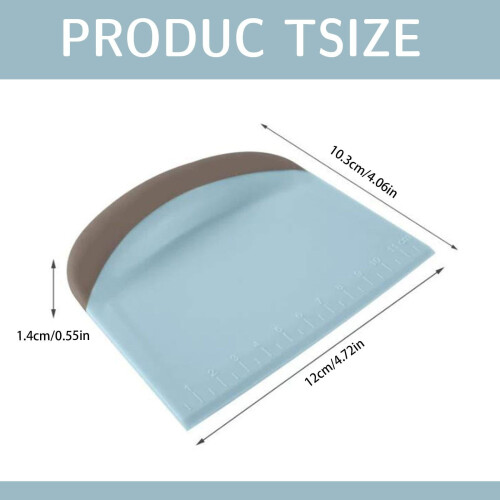 Plastic deegschraper met siliconen rand 4,72 x 4,06 x 0,55 2