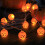 Halloween pumpkin string lights orange LED 10-pack 4