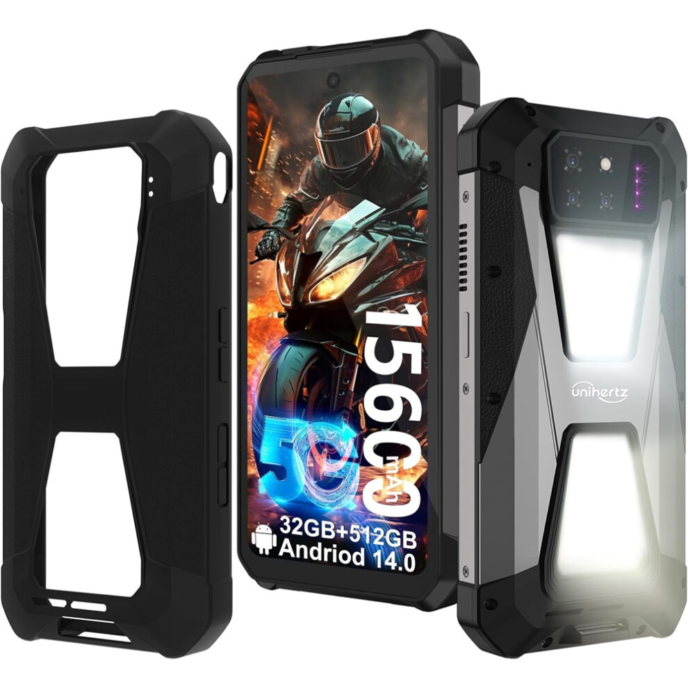 (Black) Tank 3S 5G Rugged Smartphone, Android 14 Waterproof Rugged Phone, 32Gb(16 16) 512Gb, 6.79ÂÂ Unlocked Cell Phones, Black 4027021857433