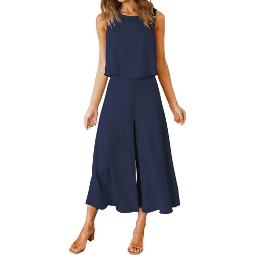 Conjunto de dos piezas de algodón y lino para mujer 1