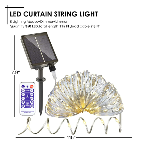 Grand Patio solcellelyslenke 35 meter 350 LED 2