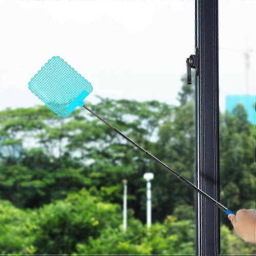 3-Pack Extendable Fly Swatters (73cm) - Lightweight Manual Pest Tool 1