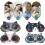 4-Pack Cute Cat Sleeping Masks - Soft Fluffy Eye Cover 3