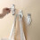 2-pack foldable soft glue seamless multi-functional glue hook creative kitchen storage rack special-shaped belt animal hook 2