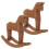 Ensemble décoratif de cheval à bascule en bois – 2 pièces 4