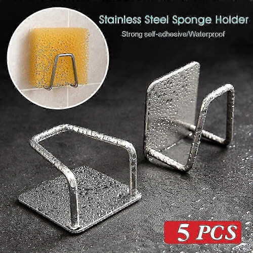 Small Stainless Steel Kitchen Sink Sponge Holder (5 pcs) 2