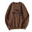 Langærmet pullover-sweatshirt til kvinder - løs pasform 3