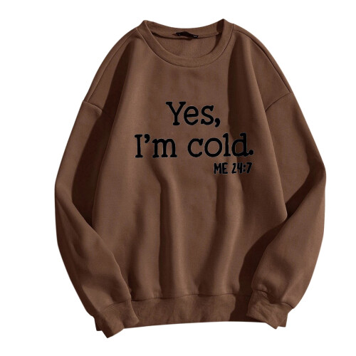 Langærmet pullover-sweatshirt til kvinder - løs pasform 2