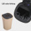 Solar-Powered Car Ashtray with LED Light – Gold 5