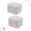 Flanellringboks til forlovelsesringer – grå, 7x6x5cm 4