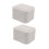 Flanellringboks til forlovelsesringer – grå, 7x6x5cm 5