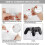 Controller-Halterung kompatibel mit PS5/PS4/PS3/Xbox One, S, X, 360/Xbox Elite/Nintendo Switch, 4-in-1-Controller-Halterung mit Basis 4