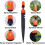 10 Kits Dual Function Drip Irrigation System Kit Drip Irrigation Kit 4mm/7mm Hose Connector 2