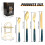 Black Spoons and Forks Set 24 Pieces 2