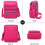 Bolso bandolera impermeable de nailon para mujer 3