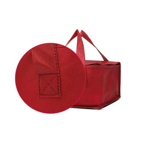Isolierte Lunchtasche für Erwachsene – Schwarz & Rot, Groß oder 2