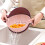 Double Rotating Drain Basket – Pink & White, 30 cm 2