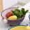 Double Rotating Drain Basket – Pink & White, 30 cm 4
