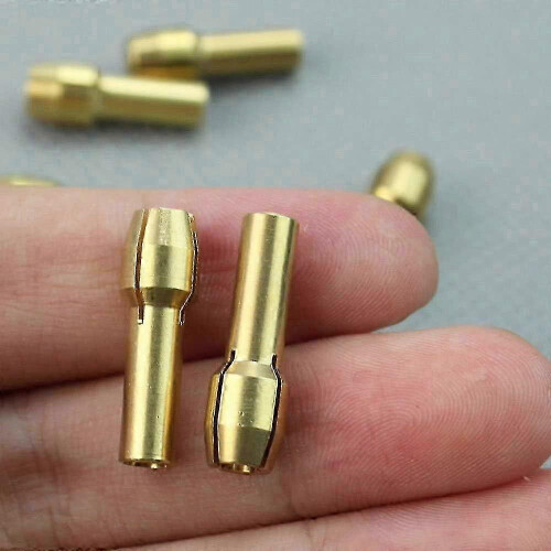 10 Stück 4,8-mm-Bohrfutter, Präzisionsbohrfutter aus Messing, Mini-Messingbohrfutter, nur kompatibel mit 2,0-mm-Bohrfutter 2