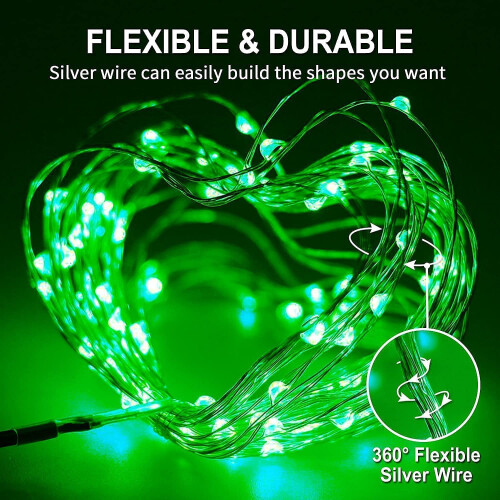Battery Fairy Lights 33ft 100LED Warm White with Remote 1