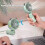 Green Cat Ear Handheld Fan - Foldable, 3 Speeds, USB Rechargeable 3