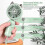 Green Cat Ear Handheld Fan - Foldable, 3 Speeds, USB Rechargeable 4