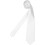 White handmade classic 8cm men's tie, suitable compatible with work or special occasions 3