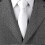 White handmade classic 8cm men's tie, suitable compatible with work or special occasions 4
