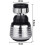 360 Faucet Aerator - 4-Piece Adjustable Rotating Nozzle 3