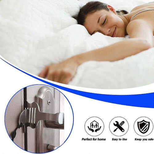 2-Pack Portable Door Locks - Travel Security Jammer 1