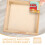 Holztablett 12x12cm Beige 5